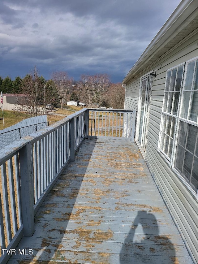 view of wooden terrace