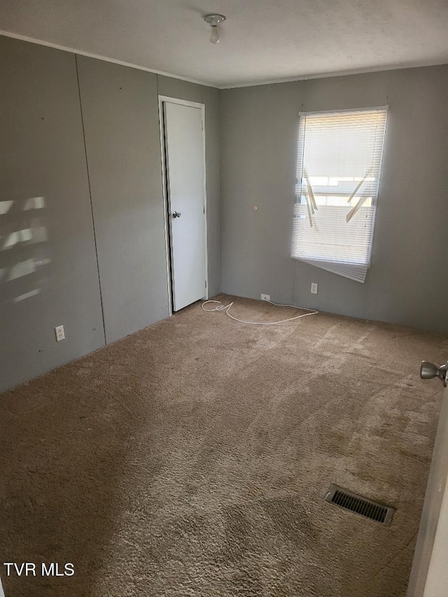 spare room featuring carpet flooring