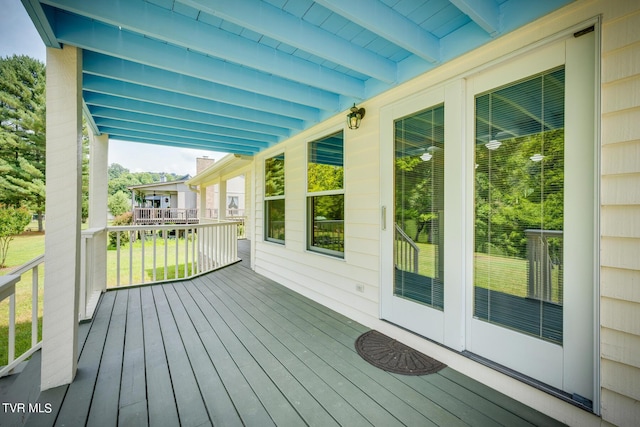 view of deck