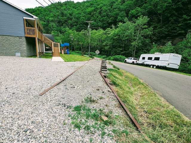 view of yard featuring a playground