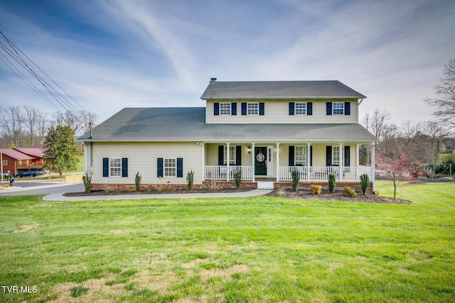 109 Lake Haven Dr, Johnson City, TN 37615 - view of front of property with a porch and a front lawn