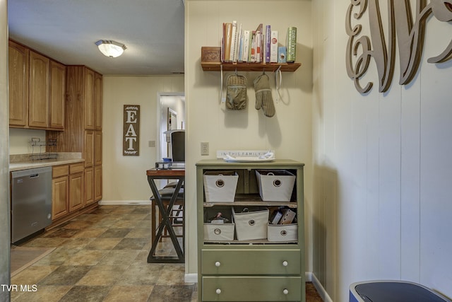 kitchen featuring dishwasher