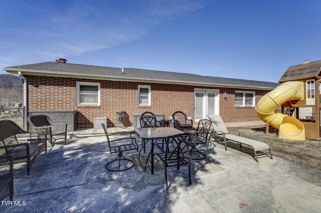 view of patio / terrace with a playground