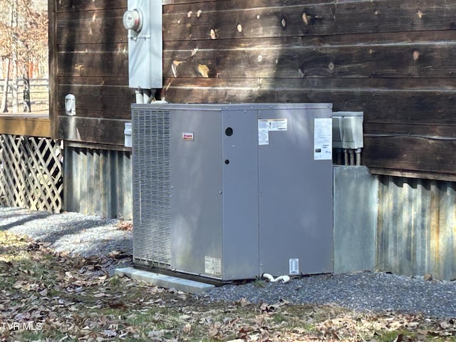 exterior details featuring cooling unit