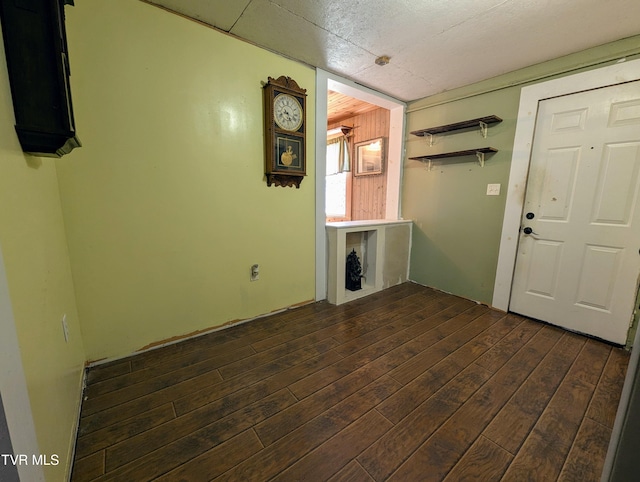 interior space featuring dark hardwood / wood-style flooring