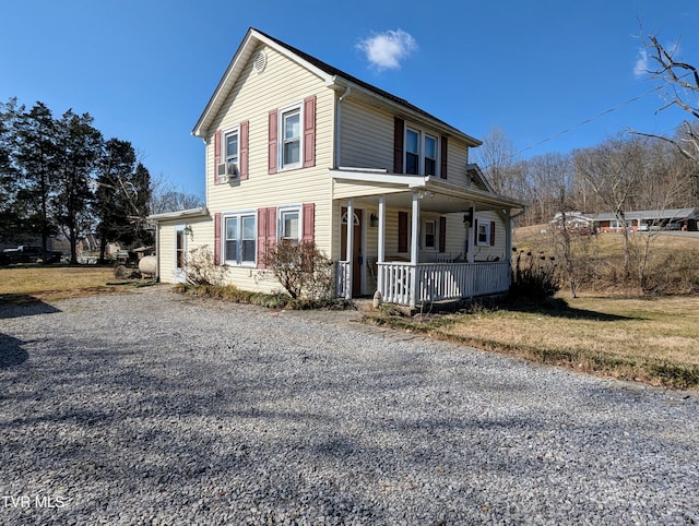 view of front facade with a porch