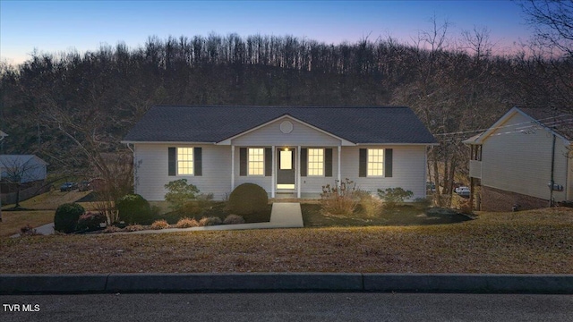 view of ranch-style house