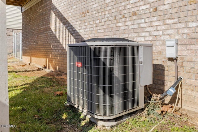 exterior details with central air condition unit