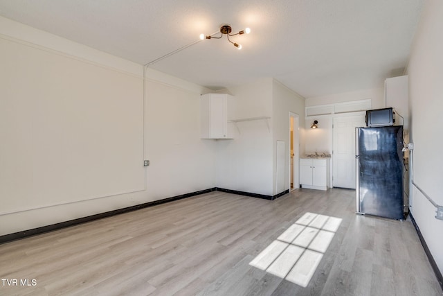 interior space featuring light wood-type flooring