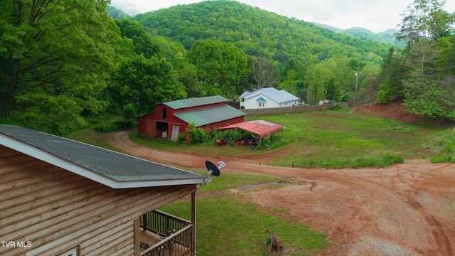 109 Triangle B Dr, Erwin, TN 37650 - aerial view of property and surrounding area featuring a heavily wooded area