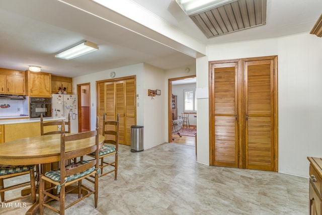 view of dining area