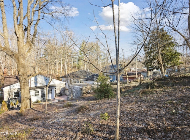 exterior space with fence