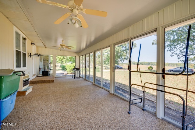 view of sunroom / solarium