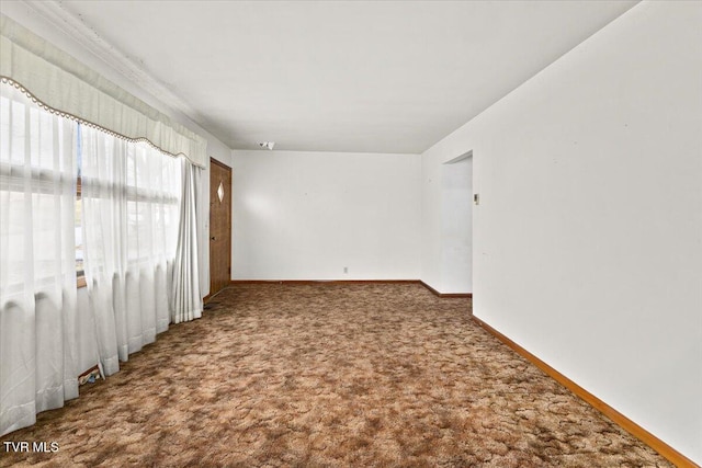 view of carpeted empty room