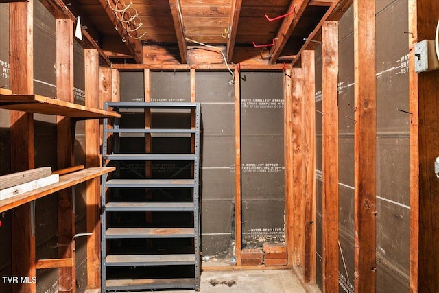 view of storage room