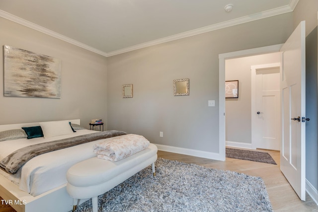 262 Harps Ln, Gray, TN 37615 - bedroom with ornamental molding, wood finished floors, and baseboards