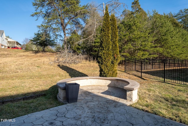 view of yard featuring a patio