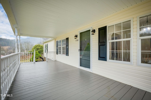 view of deck