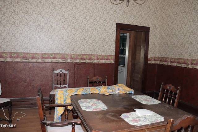 dining room featuring hardwood / wood-style floors