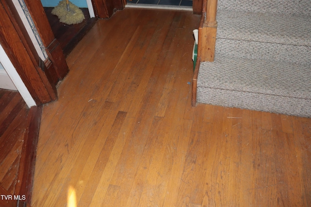 interior details with hardwood / wood-style flooring