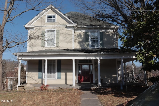 view of front facade with covered porch