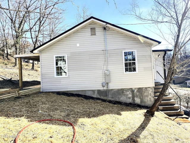 view of side of property