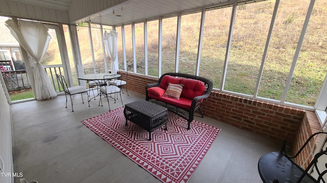 view of sunroom