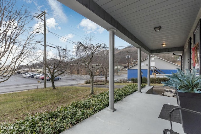 view of patio with covered porch