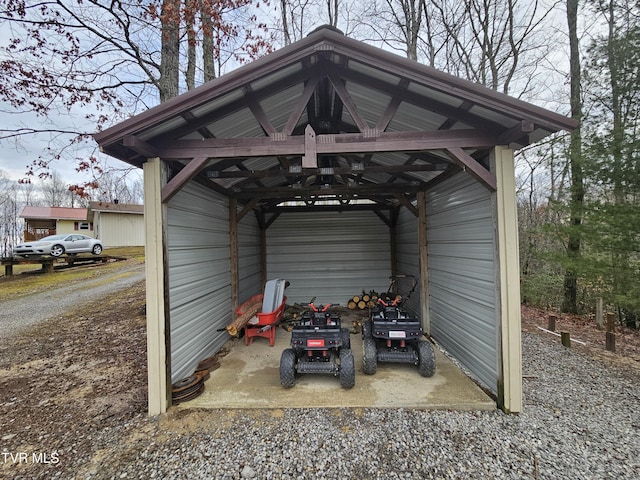 view of outdoor structure