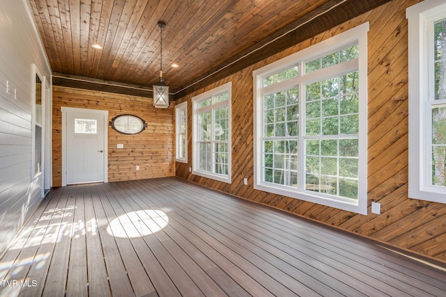 interior space featuring a porch