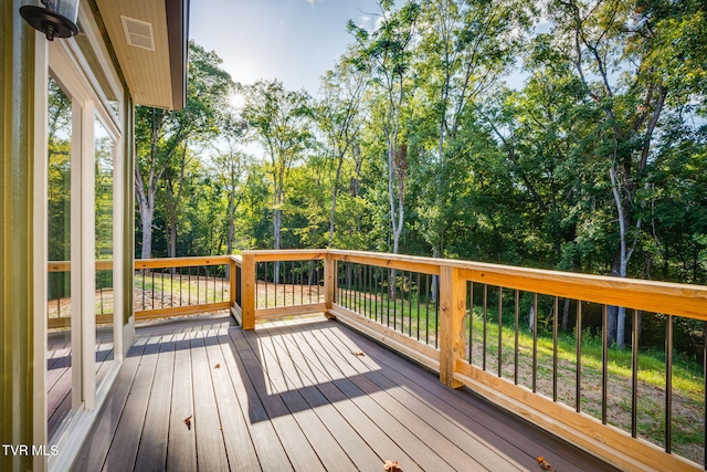 deck featuring visible vents