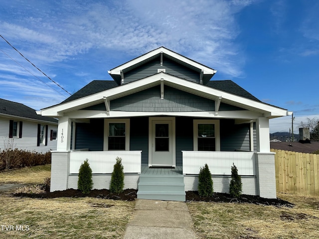 bungalow with a porch