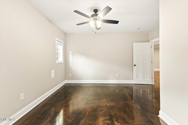 125 Forsyth Ln, Jonesborough, TN 37659 - spare room featuring a ceiling fan and baseboards