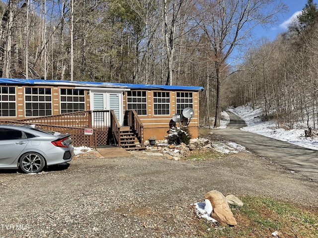 view of manufactured / mobile home