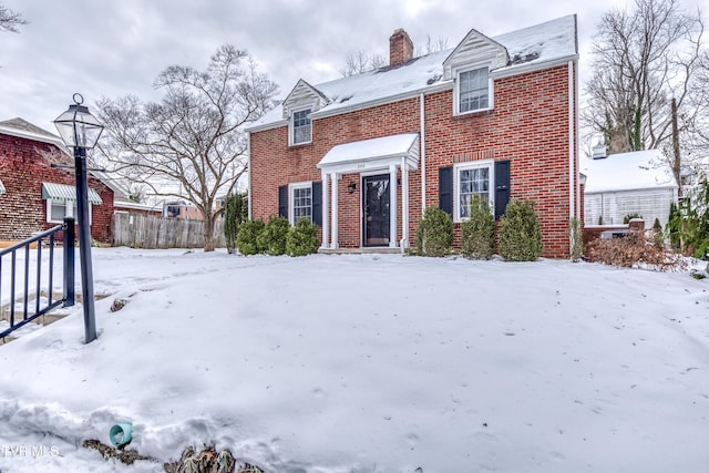 view of front of home