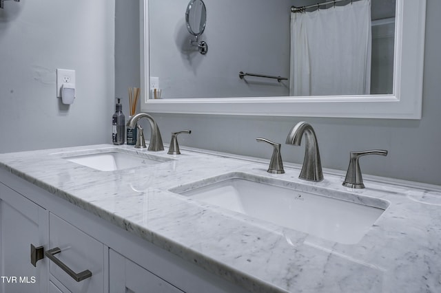 bathroom featuring vanity