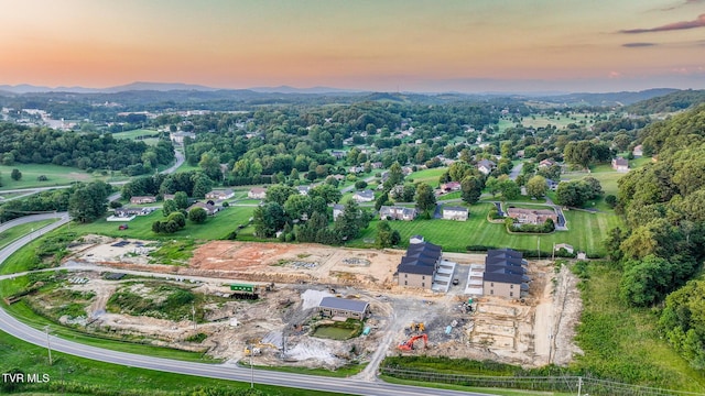 1036 Cummings St Unit 2, Abingdon, VA 24211 - aerial view at dusk