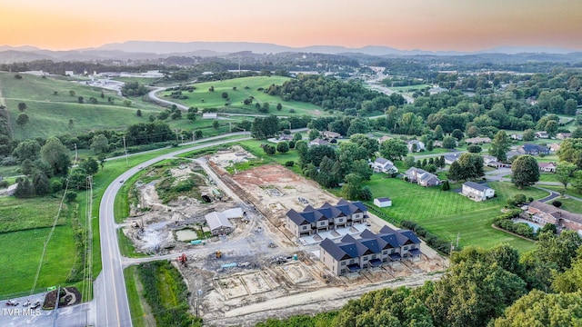 1036 Cummings St Unit 2, Abingdon, VA 24211 - aerial overview of property's location featuring mountains