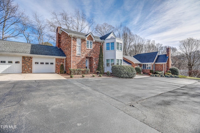 view of property with a garage