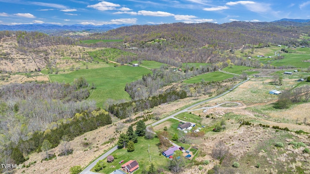 10955 Middle Wallens Creek Rd, Jonesville, VA 24263 - aerial view featuring a mountain view and a rural view