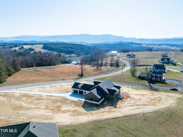 294 River Pointe Dr, Greeneville, TN 37743 - bird's eye view featuring a rural view and a mountain view