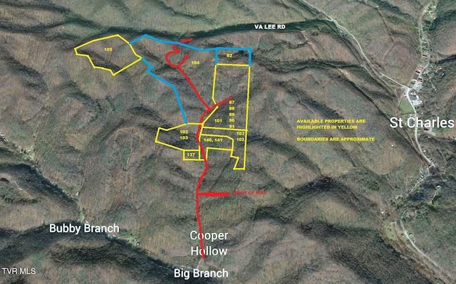 000 Ely Pucketts Creek Rd, Pennington Gap VA, 24277 land for sale