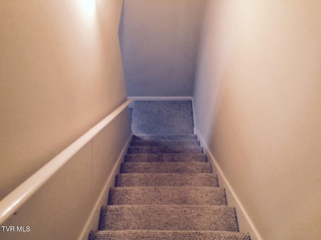 view of stairway