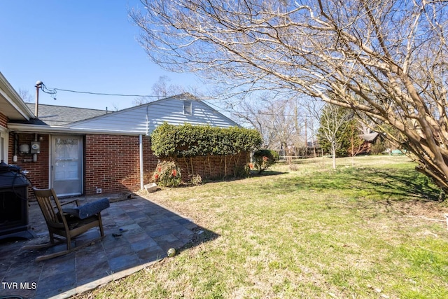 view of yard featuring a patio