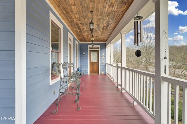 view of wooden terrace