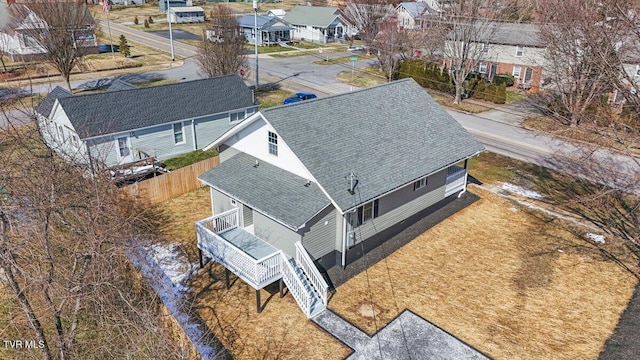 drone / aerial view featuring a residential view