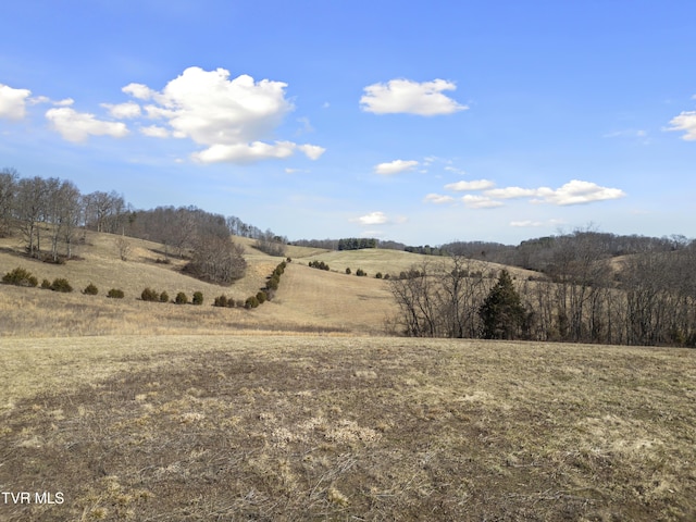 view of mountain feature featuring a rural view