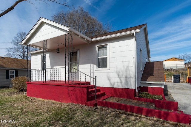 bungalow with covered porch