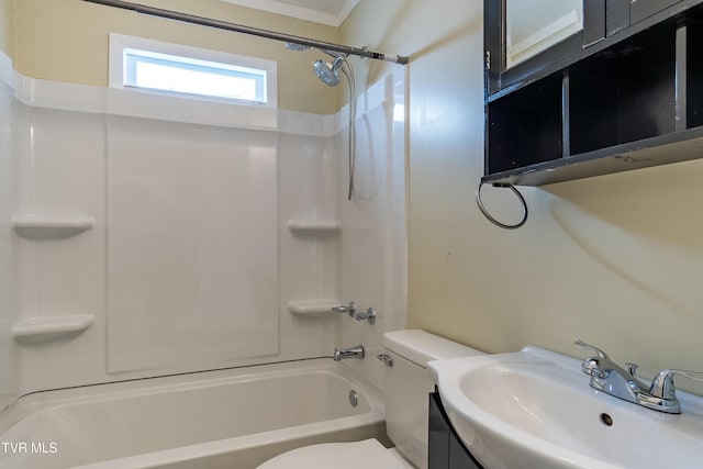 204 Johnston Ave, Bristol, TN 37620 - full bathroom featuring shower / bathtub combination, vanity, and toilet