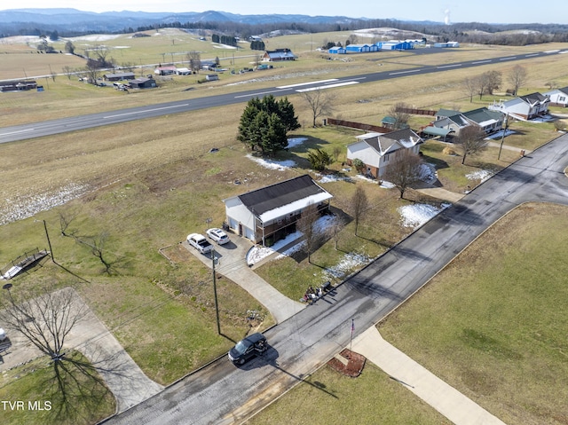 drone / aerial view featuring a rural view